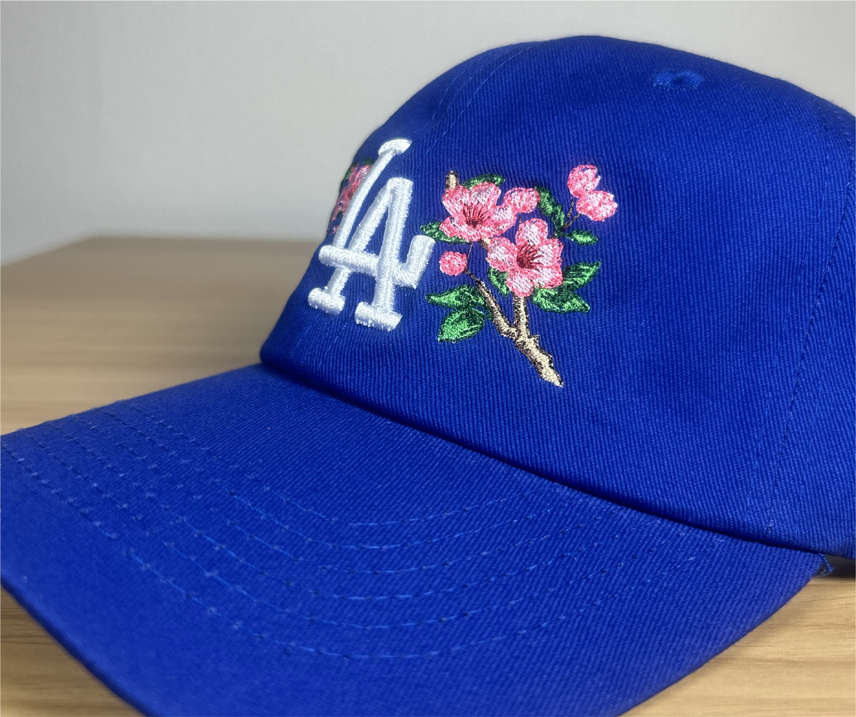 LA Cherry Blossom Dad Hat - Blue